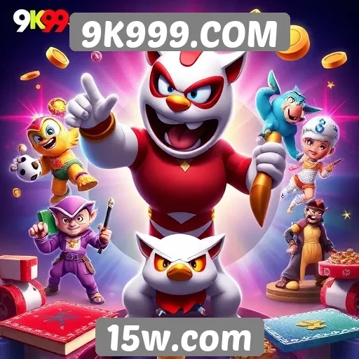 Variedade de jogos disponíveis no site 9K999.COM